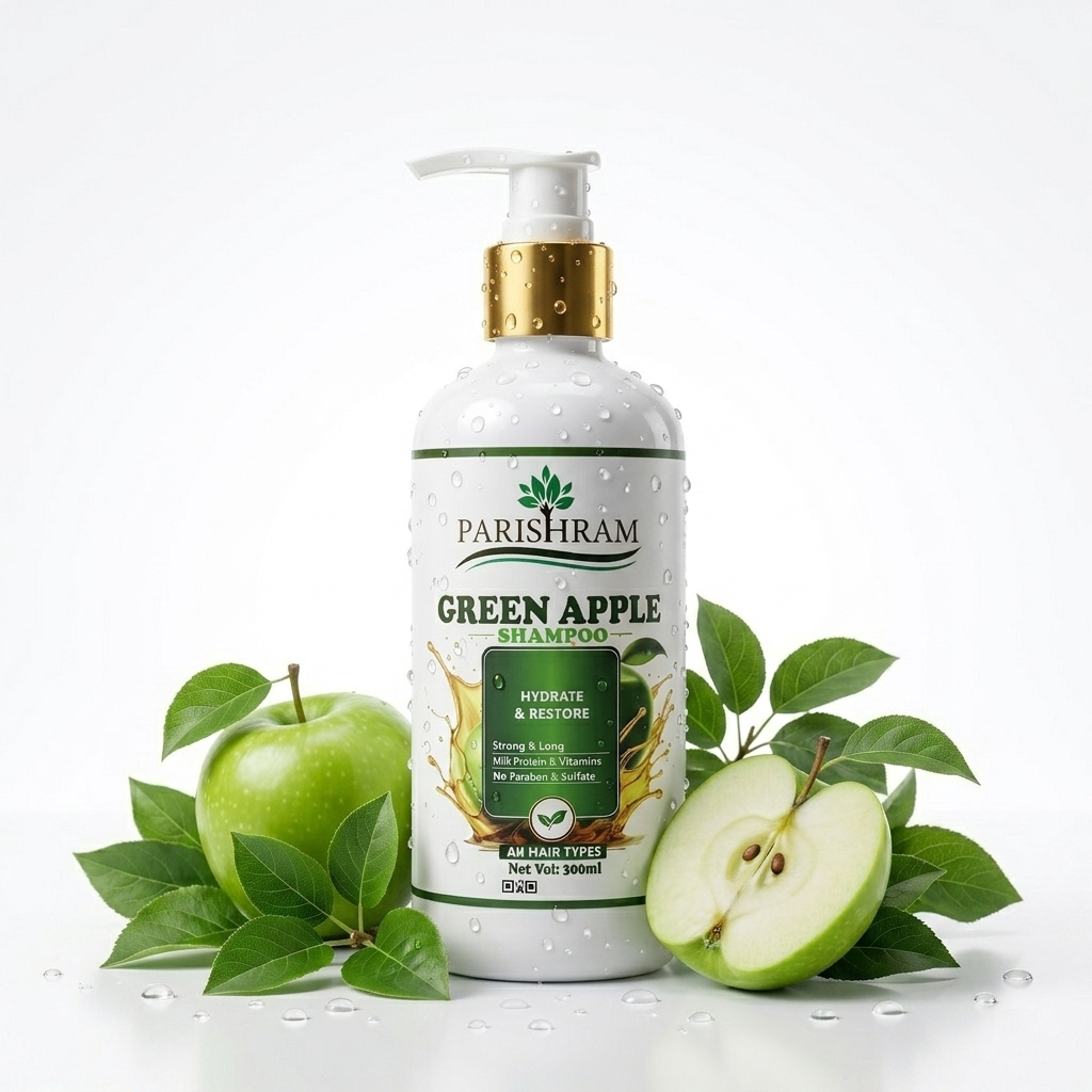 PARISHRAM GREEN APPLE SHAMPOO