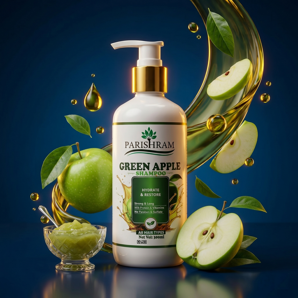PARISHRAM GREEN APPLE SHAMPOO