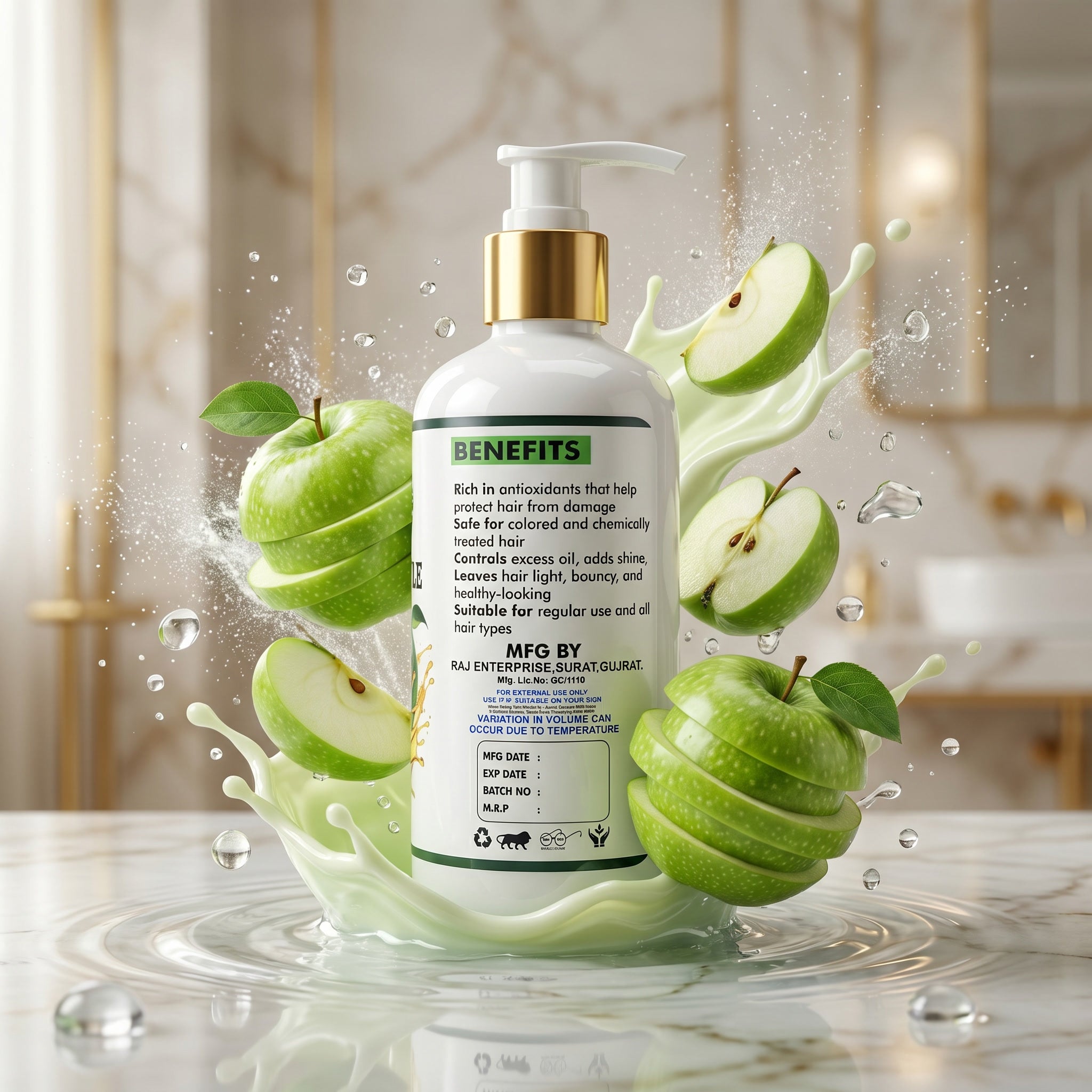 PARISHRAM GREEN APPLE SHAMPOO