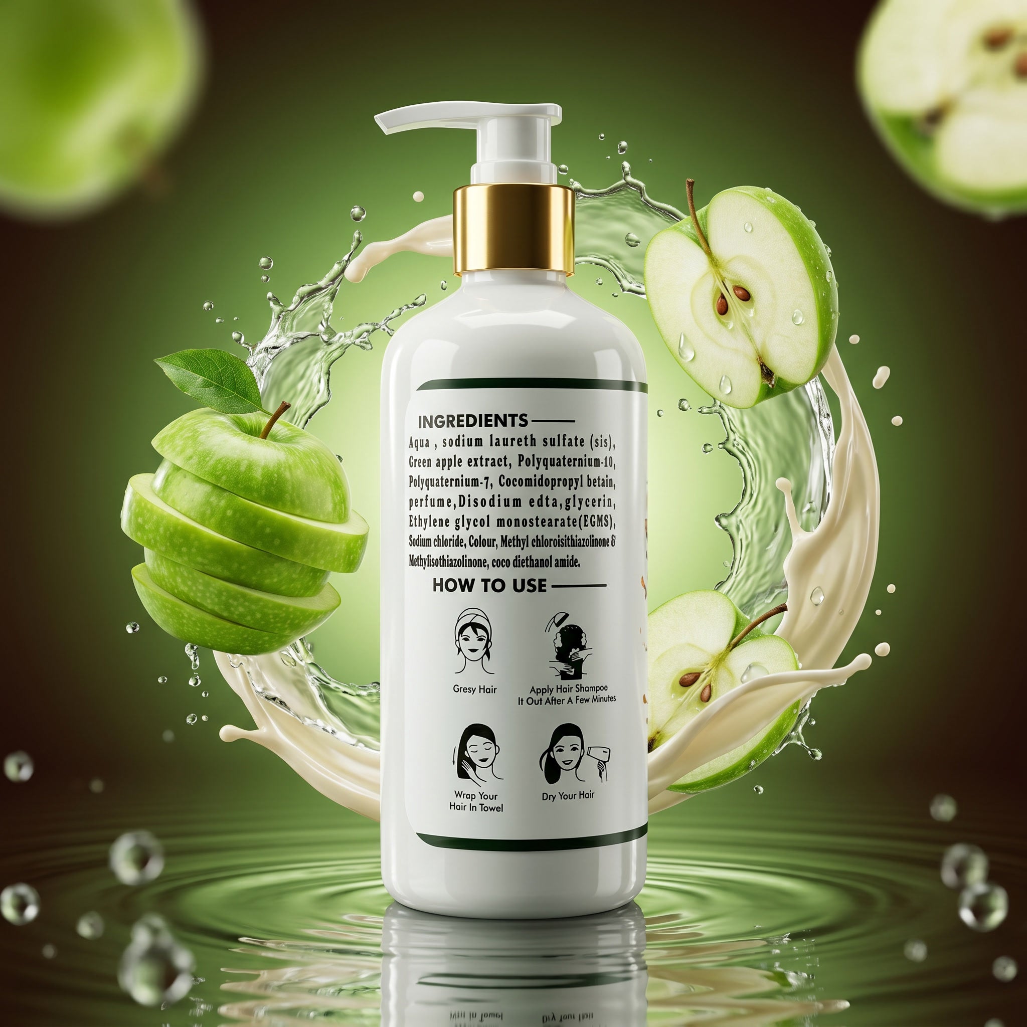 PARISHRAM GREEN APPLE SHAMPOO